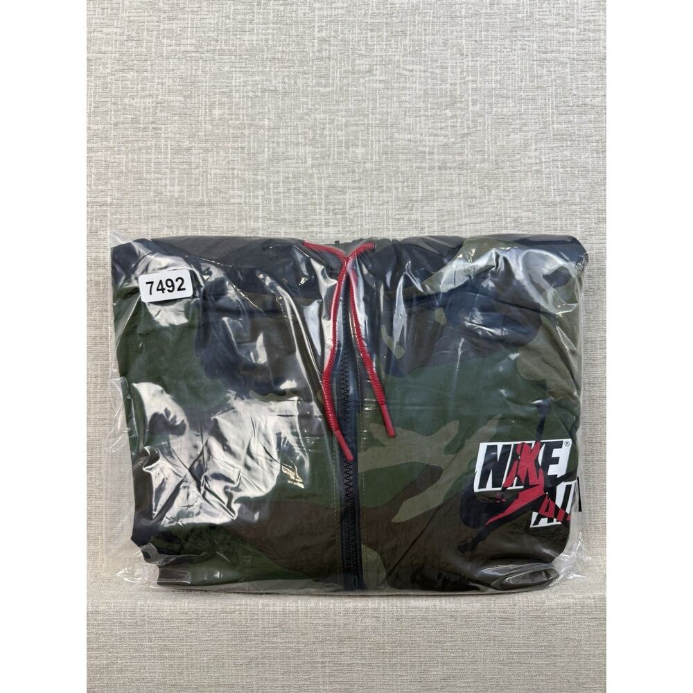 Nike Jordan Men’s XL Camo Windbreaker Jacket Full Zip Hooded Jumpman Air - Picture 9 of 9